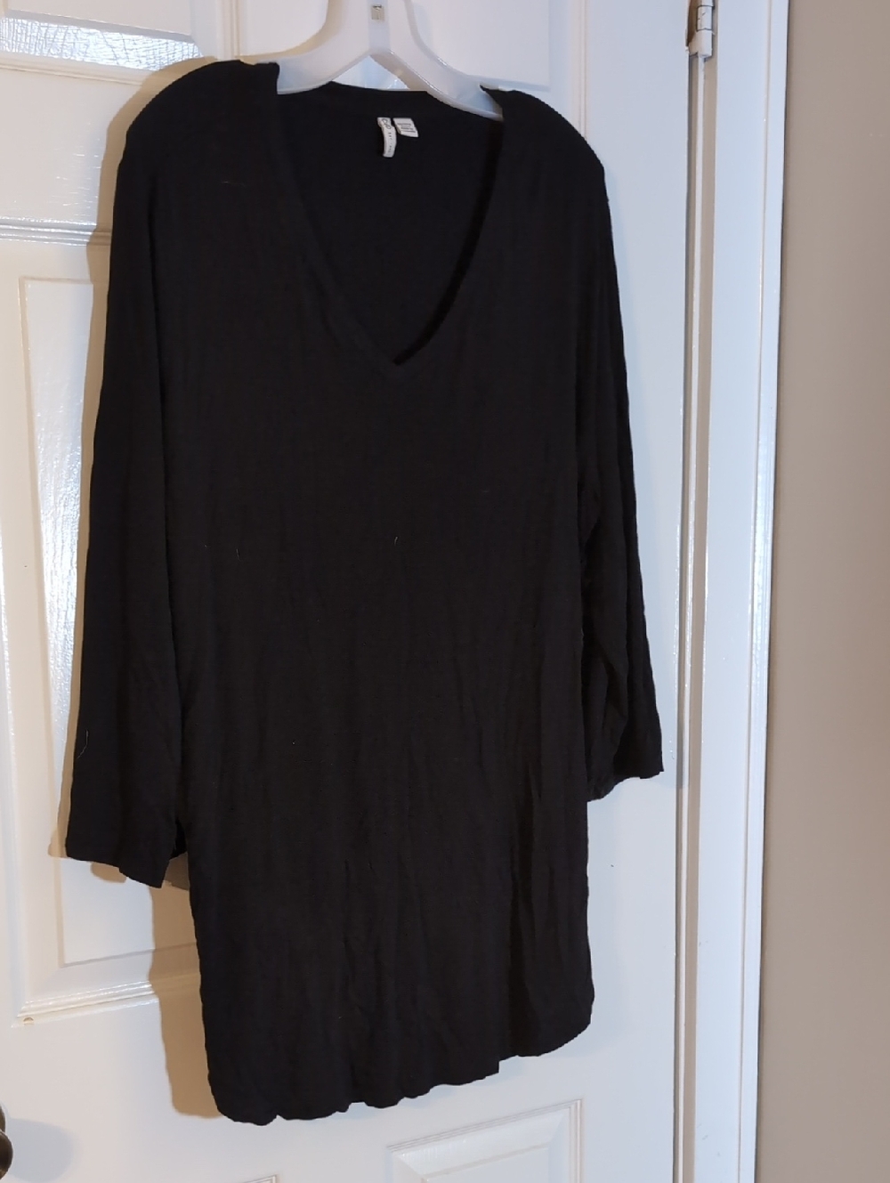 Cato Black V-Neck Tunic Top
